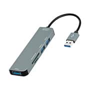 HUB USB 3.0 5 em 1, 2 portas USB 2.0, 1 porta USB 3.0, 1 leitor SD, 1 leitor Micro SD 1, JL-CX04CA, 2Plug - BT 1 UN HUB USB 3.0 5 em 1, 2 portas USB 2.0, 1 porta USB 3.0, 1 leitor SD, 1 leitor Micro SD 1, JL-CX04CA, 2Plug - BT 1 UN