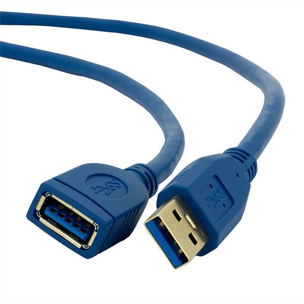 Cabo extensor USB-A 3.0 Macho/Fêmea, 5m, Azul, 9328, Md9 - PT 1 UN Cabo extensor USB-A 3.0 Macho/Fêmea, 5m, Azul, 9328, Md9 - PT 1 UN