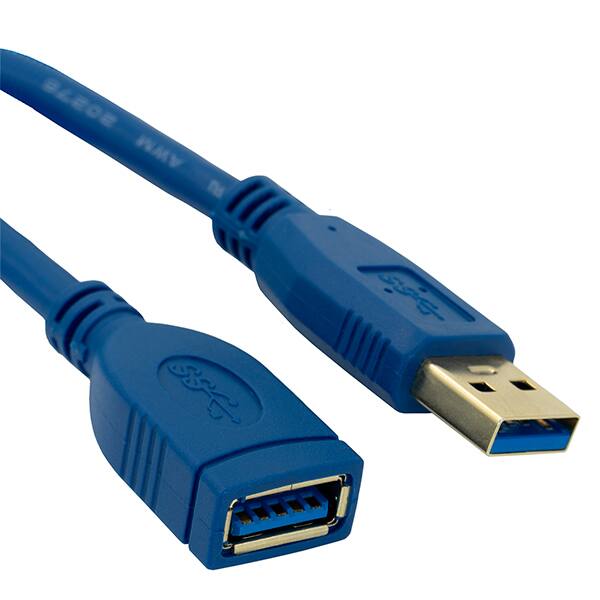 Cabo extensor USB-A 3.0 Macho/Fêmea, 5m, Azul, 9328, Md9 - PT 1 UN Cabo extensor USB-A 3.0 Macho/Fêmea, 5m, Azul, 9328, Md9 - PT 1 UN