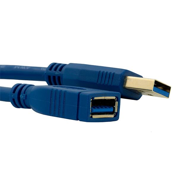 Cabo extensor USB-A 3.0 Macho/Fêmea, 5m, Azul, 9328, Md9 - PT 1 UN Cabo extensor USB-A 3.0 Macho/Fêmea, 5m, Azul, 9328, Md9 - PT 1 UN