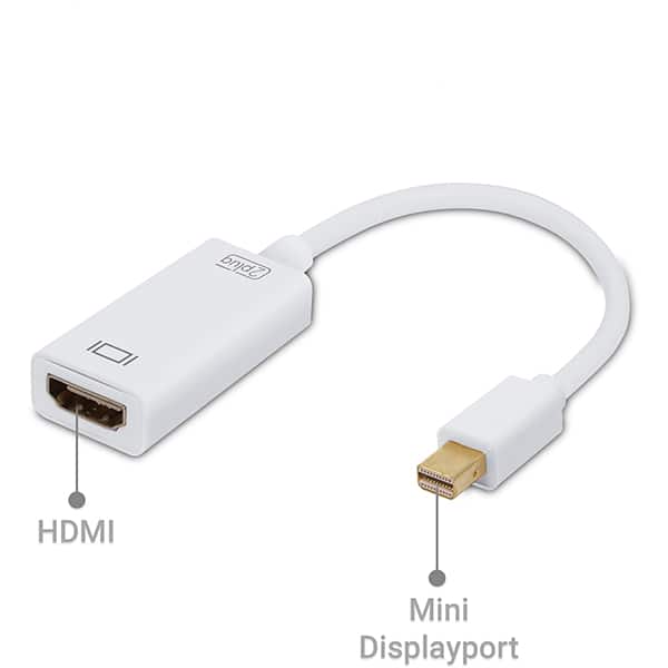 Adaptador mini Displayport para HDMI 1080P JL-MD1001 2Plug CX 1 UN