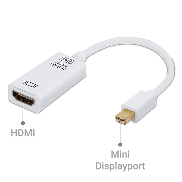 Adaptador Mini Displayport para HDMI 4K30hz JL-MD1001K 2Plug CX 1 UN