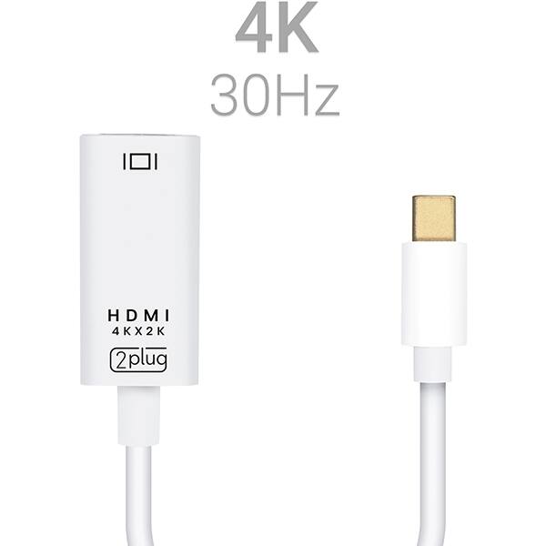 Adaptador Mini Displayport para HDMI, 4K 30hz, JL-MD1001K, 2Plug - CX 1 UN