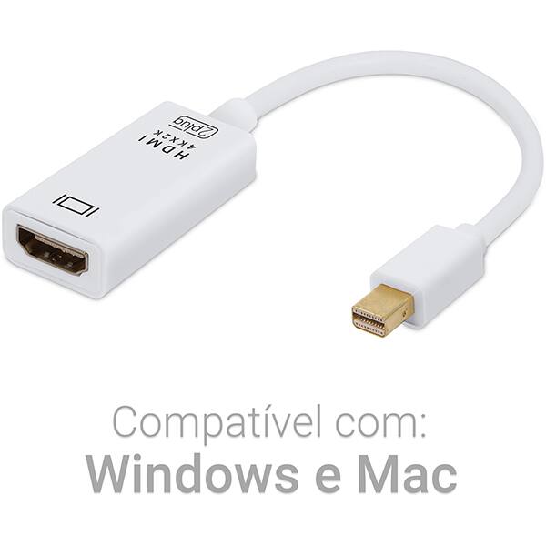 Adaptador Mini Displayport para HDMI, 4K 30hz, JL-MD1001K, 2Plug - CX 1 UN