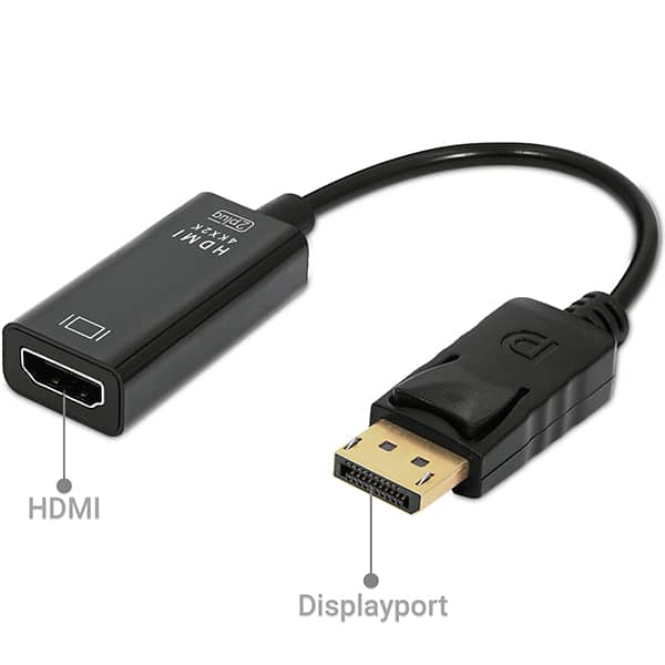 Adaptador Displayport para HDMI 4K30hz JL-D1001K 2Plug CX 1 UN