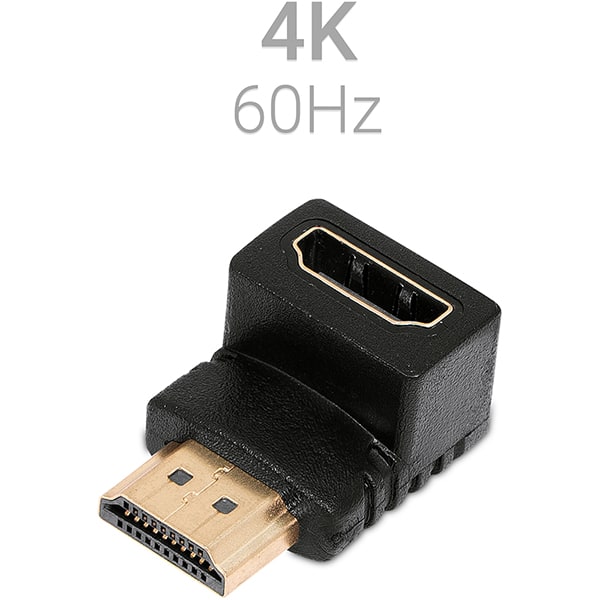 Adaptador HDMI 90 graus, 4K 60hz, JL-HA90A, 2Plug - CX 1 UN Adaptador HDMI 90 graus, 4K 60hz, JL-HA90A, 2Plug - CX 1 UN