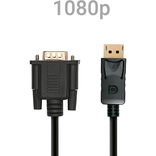 Cabo Displayport para VGA, 1.8m, JL-D1013, 2Plug - CX 1 UN