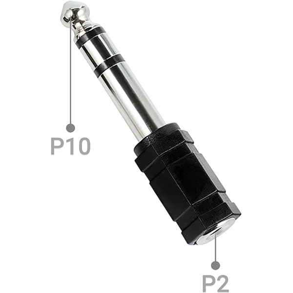 Adaptador de áudio estéreo P10 para P2, JL-36MA, 2Plug - CX 1 UN