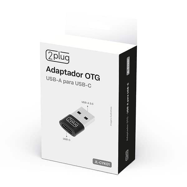 Adaptador OTG USB-A para USB-C, JL-CYK01, 2Plug - CX 1 UN