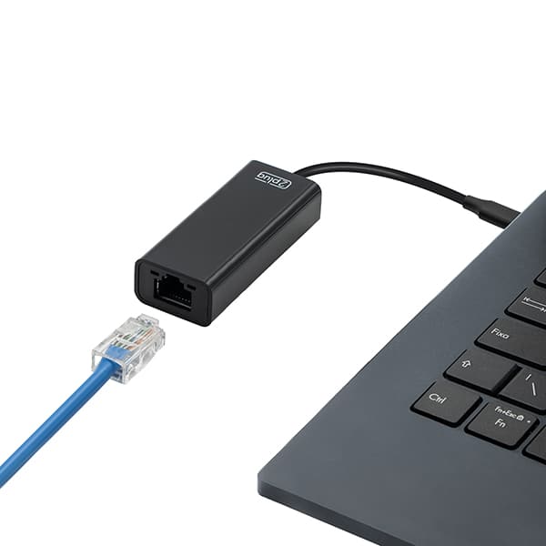 Adaptador de Rede RJ45 para USB-C 3.0, 1000Mbps, JL-C3101AP, 2Plug - CX 1 UN