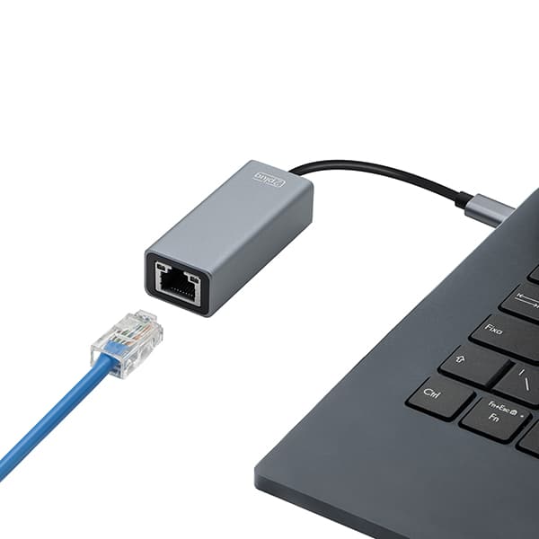 Adaptador de Rede RJ45 para USB-C 3.0, 1000Mbps, JL-C3101A, 2Plug - CX 1 UN