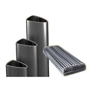 Canaleta pvc p/encadernaçao preta 07mm Plaspiral PT 50 UN