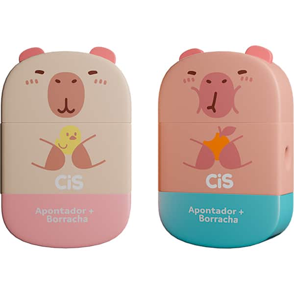 Apontador com depósito e borracha Capi, Cis - BT 1 UN