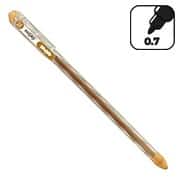 Caneta gel 0.7mm, Dourada, Gelino - BT 1 UN