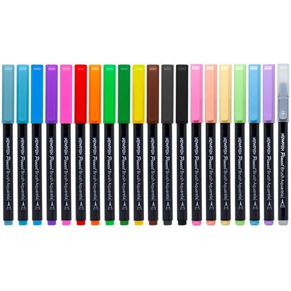 Caneta pincel Brush Pen blender 20 cores 17.039 Newpen BT 1 UN