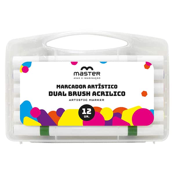 Caneta pincel Brush duo acrílico OAPGATC Master UN 1 UN