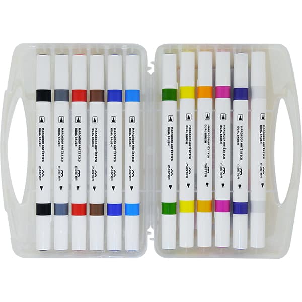 Caneta pincel Brush duo acrílico OAPGATC Master UN 1 UN