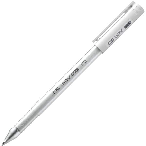 Caneta gel 1,0mm BPX branca 52.8240 Cis BT 1 UN