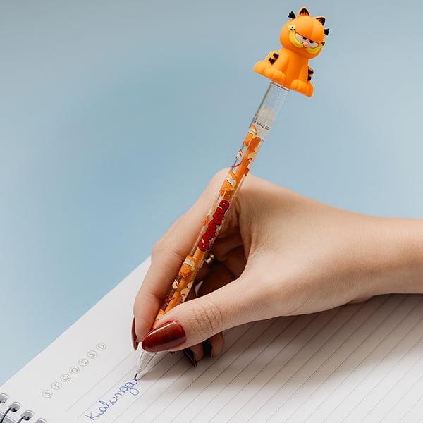 Caneta esferográfica gel apagável, 0,7mm, Garfield, Spiral - 1 UN