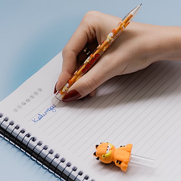 Caneta esferográfica gel apagável, 0,7mm, Garfield, Spiral - 1 UN