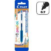 Caneta gel retrátil 0,7mm Pop LoL azul metálico BLPL7 Pilot BT 1 UN