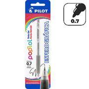 Caneta gel retrátil 0,7mm Pop LoL prata BLPL7 Pilot BT 1 UN