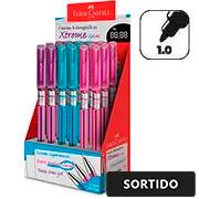 Caneta esferográfica gel, 1.0mm, Xtreme, Cores sortidas, Faber-Castell - CX 18 UN