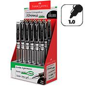 Caneta esferográfica gel, 1.0mm, Xtreme, Preta, Faber-Castell - CX 18 UN
