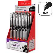Caneta esferográfica gel, 0,7mm, Xtreme, Preta, Faber-Castell - DP 18 UN