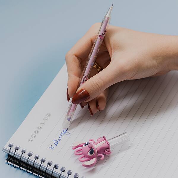 Caneta esferográfica gel apagável, 0,7mm, Angel, Spiral - 1 UN Caneta esferográfica gel apagável, 0,7mm, Angel, Spiral - 1 UN