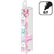 Caneta esferográfica gel apagável, 0,7mm, My Melody, Spiral - 1 UN Caneta esferográfica gel apagável, 0,7mm, My Melody, Spiral - 1 UN