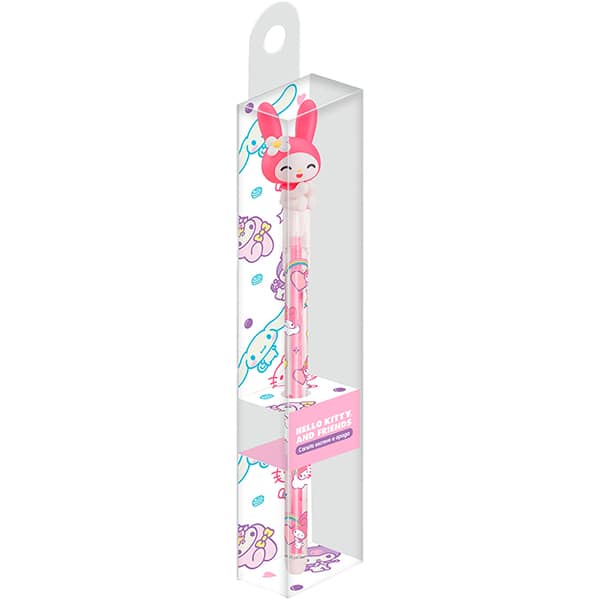 Caneta esferográfica gel apagável, 0,7mm, My Melody, Spiral - 1 UN Caneta esferográfica gel apagável, 0,7mm, My Melody, Spiral - 1 UN