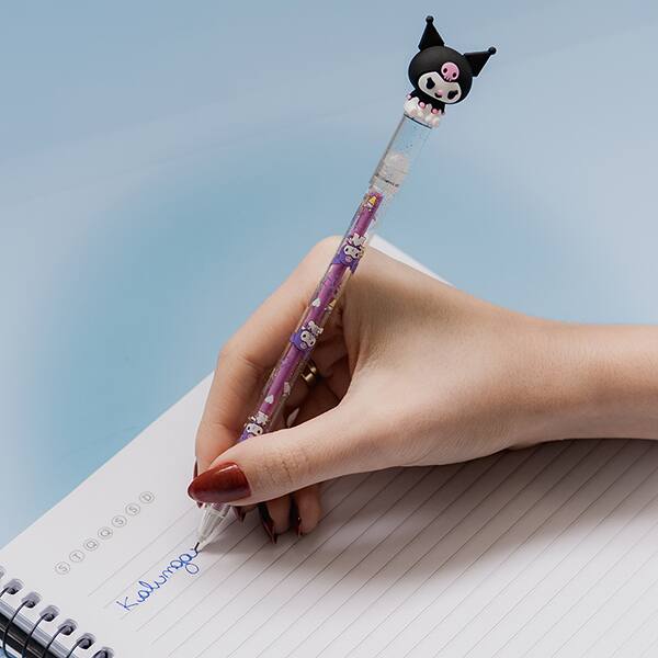 Caneta esferográfica gel apagável, 0,7mm, Kuromi, Spiral - 1 UN