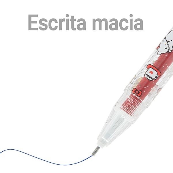 Caneta esferográfica gel apagável, 0,7mm, Hello Kitty, Spiral - 1 UN