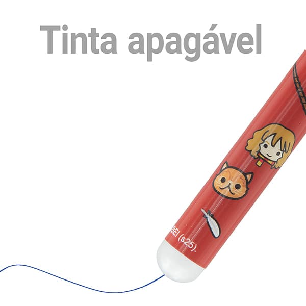 Caneta esferográfica gel apagável, 0,7mm, Harry Potter, Hermione, Spiral - 1 UN