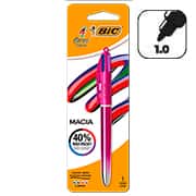 Caneta Esferográfica Retrátil BIC, 4 Cores Clássicas, Rosa metálico, Ponta Média de 1.0mm, 525679, BT 1 UN