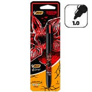 Caneta Esferográfica Retrátil BIC, 4 Cores Clássicas, Stranger Things, Corpo Demogorgon, Ponta Média de 1.0mm, 530004, BT 1 UN