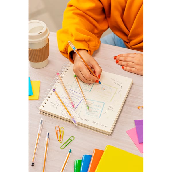 Caneta Esferográfica BIC Escrita fina, Cristal Fashion 10 Cores, Ponta de 0,8mm, 530009, BT 10 UN