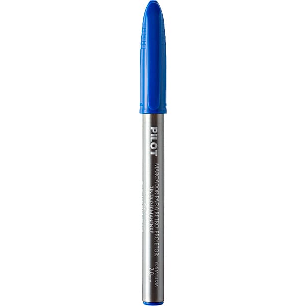 Caneta para retro-projetor azul 2.0mm Pilot CX 12 UN