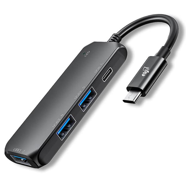 Hub USB-C 4 em 1, 3 USB-A + 1 USB-C, HUB41C-V2, Elg - BT 1 UN