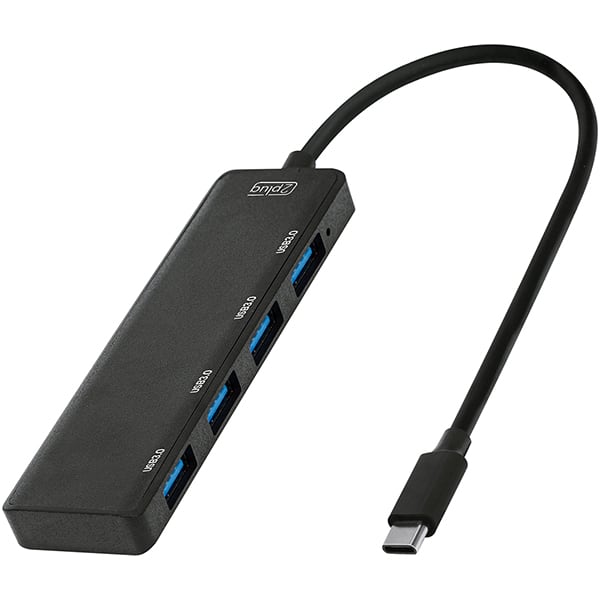 HUB USB-C 4 em 1, 4 portas USB 3.0, JL-CX04-13, 2Plug - PT 1 UN