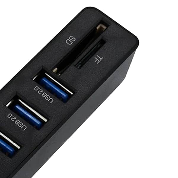 HUB USB-C 5 em 1, 3 portas USB 2.0, 1 leitor SD, 1 leitor Micro SD 1, 51SD-V2, Elg - CX 1 UN