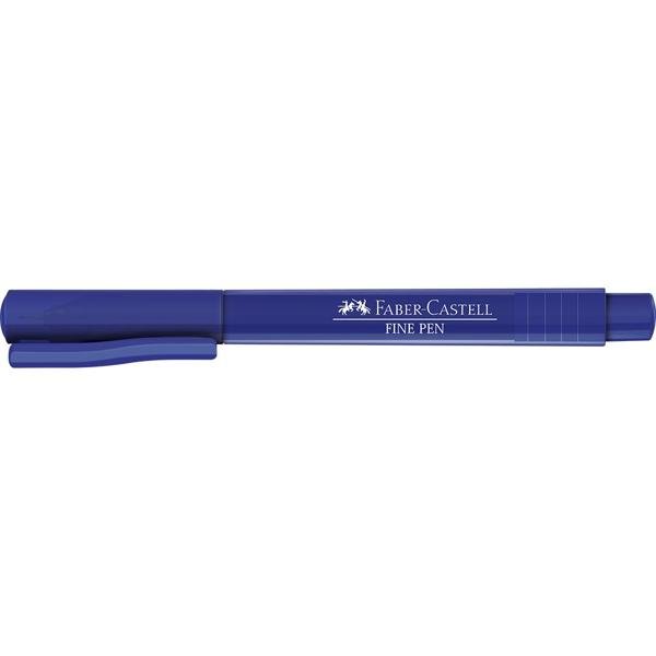 Caneta Hidrográfica Fine Pen 0.4mm Azul Faber-Castell PT 1 UN