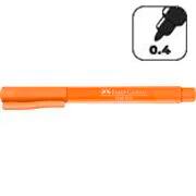 Caneta Hidrográfica Fine Pen 0.4mm Laranja Faber-Castell 1 UN