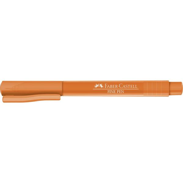 Caneta Hidrográfica Fine Pen 0.4mm Laranja Faber-Castell 1 UN Caneta Hidrográfica Fine Pen 0.4mm Laranja Faber-Castell 1 UN