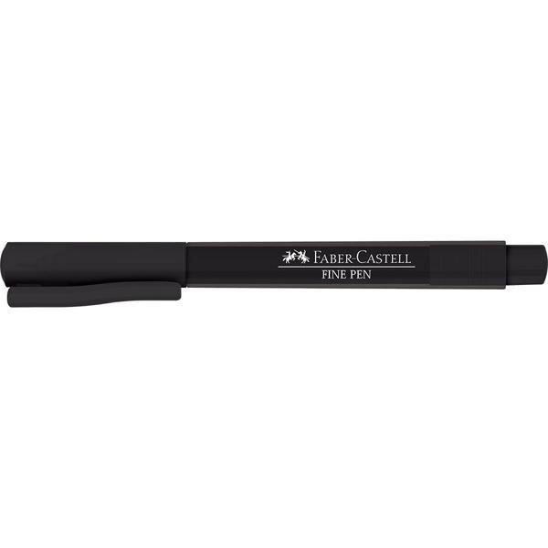 Caneta hidrográfica Fine Pen 0,4mm preto FPBPRZF Faber Castell 1 UN Caneta hidrográfica Fine Pen 0,4mm preto FPBPRZF Faber Castell 1 UN