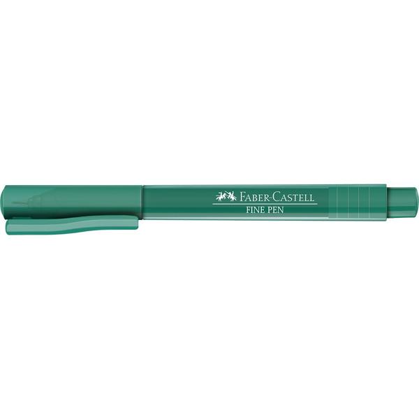 Caneta Hidrográfica Fine Pen 0.4mm Verde Água Faber-Castell 1 UN Caneta Hidrográfica Fine Pen 0.4mm Verde Água Faber-Castell 1 UN