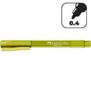 Caneta Hidrográfica Fine Pen 0.4mm Verde Folha Faber-Castell 1 UN