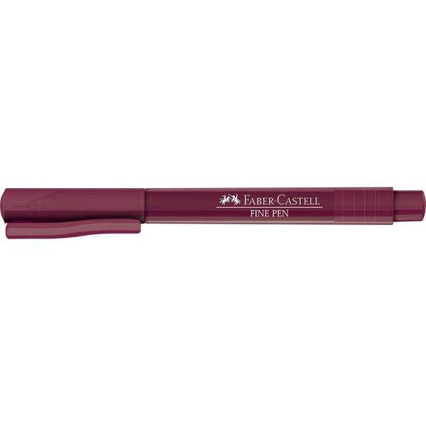 Caneta Hidrográfica Fine Pen 0.4mm Vinho Faber-Castell 1 UN
