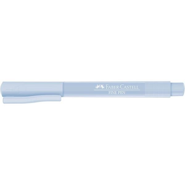 Caneta Fine Pen Azul Pastel, 0.4mm, Faber-Castell - 1 UN